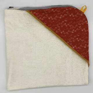Cape de bain bébé doublée personnalisable